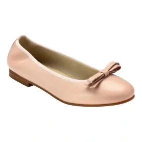 1569 - Nude Soft Leather Flats for Girl by London Kids