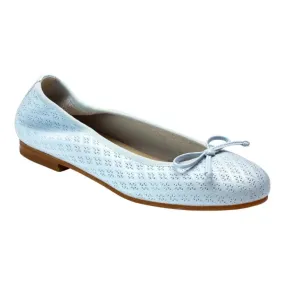 1627 - Blue Soft Leather Flats for Girl by London Kids