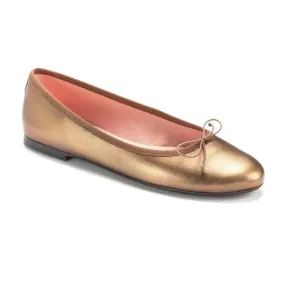 49909 - Bronze Soft Leather Flats for Teen/Women by Pretty Ballerinas