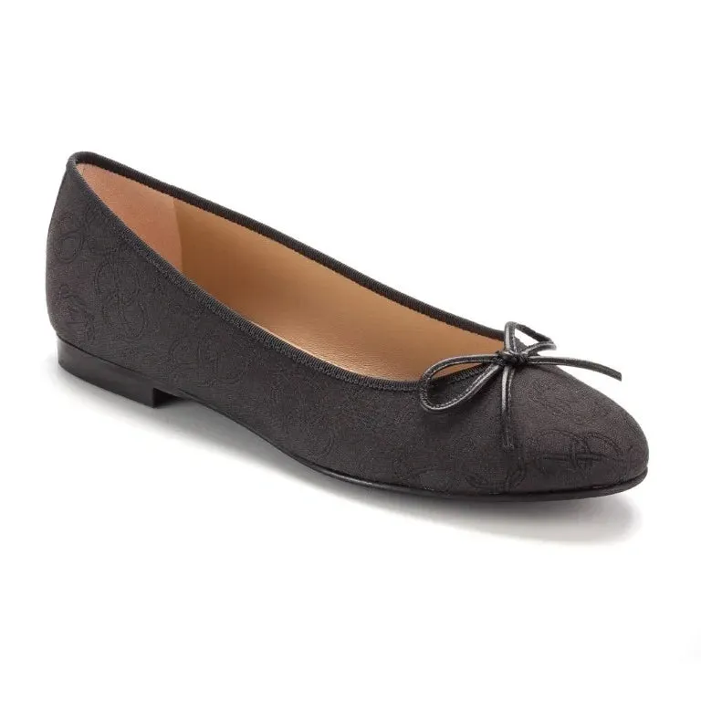 50879 - Black Soft Leather Flats for Teen/Women by Pretty Ballerinas