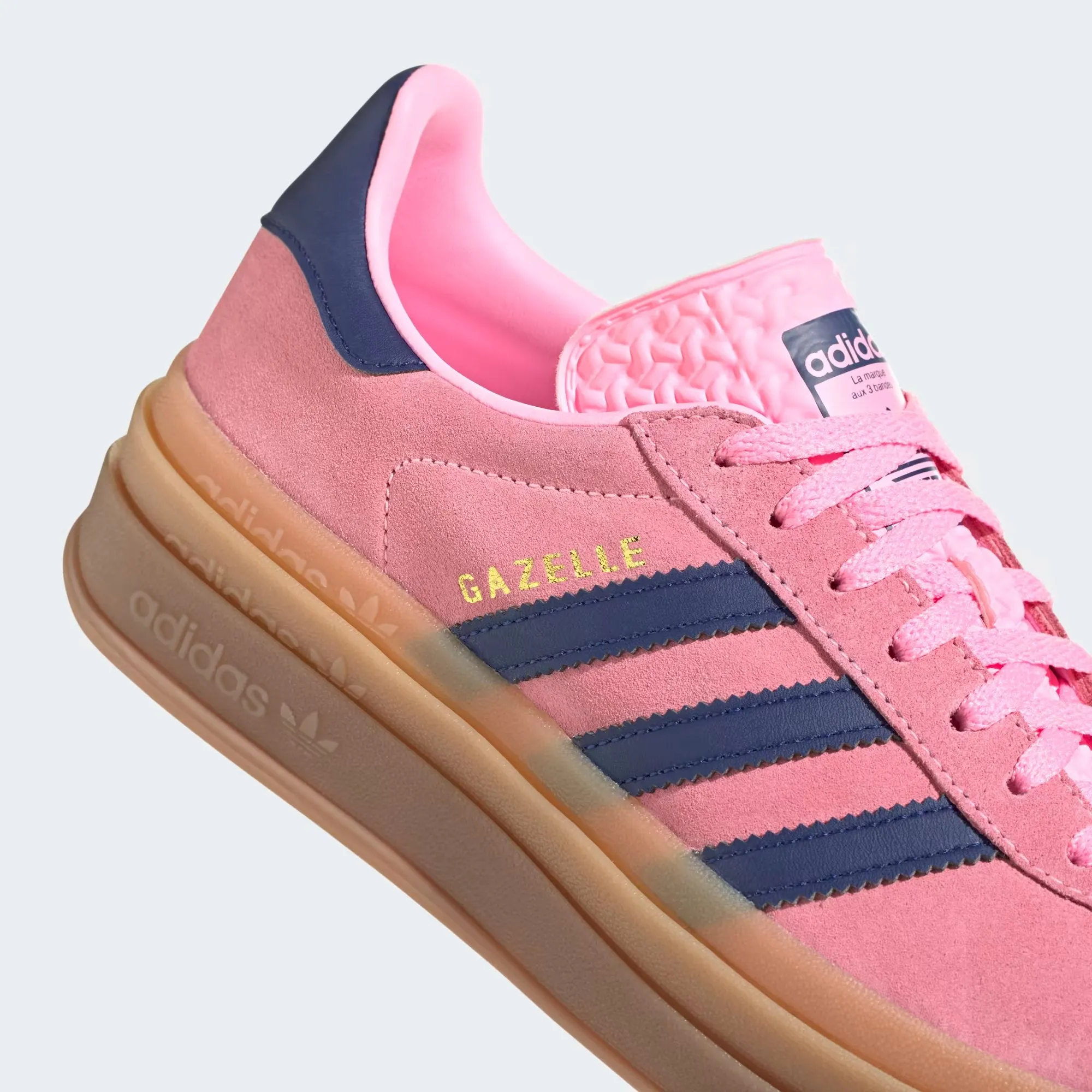 Adidas Wmns Gazelle Bold 'Pink Glow Gum' sneakers, pink