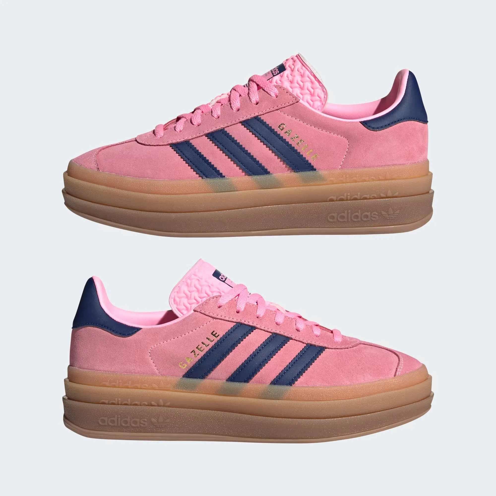 Adidas Wmns Gazelle Bold 'Pink Glow Gum' sneakers, pink