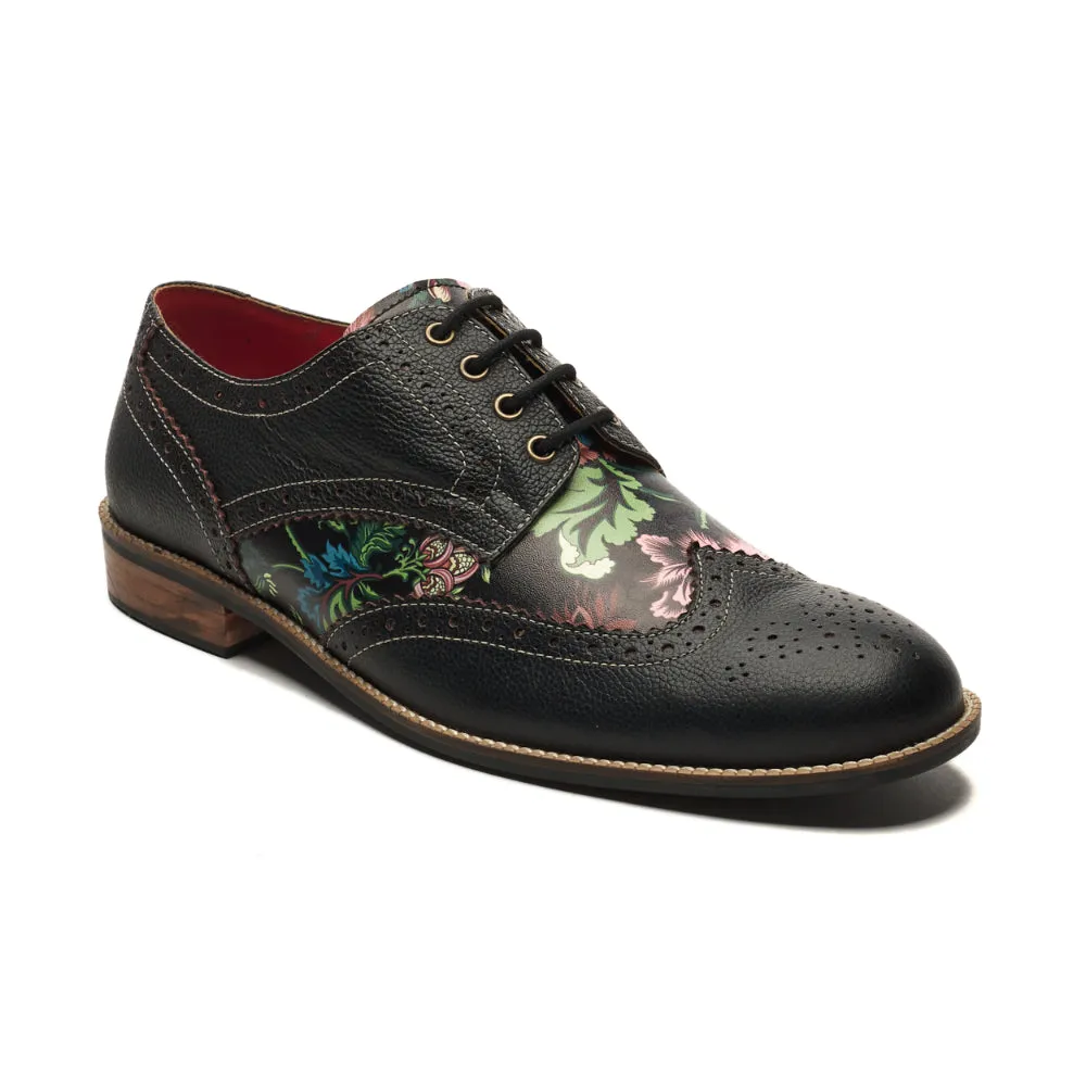 Bageecha Derby_Brogue for Men  – Coal Black (discontinued)