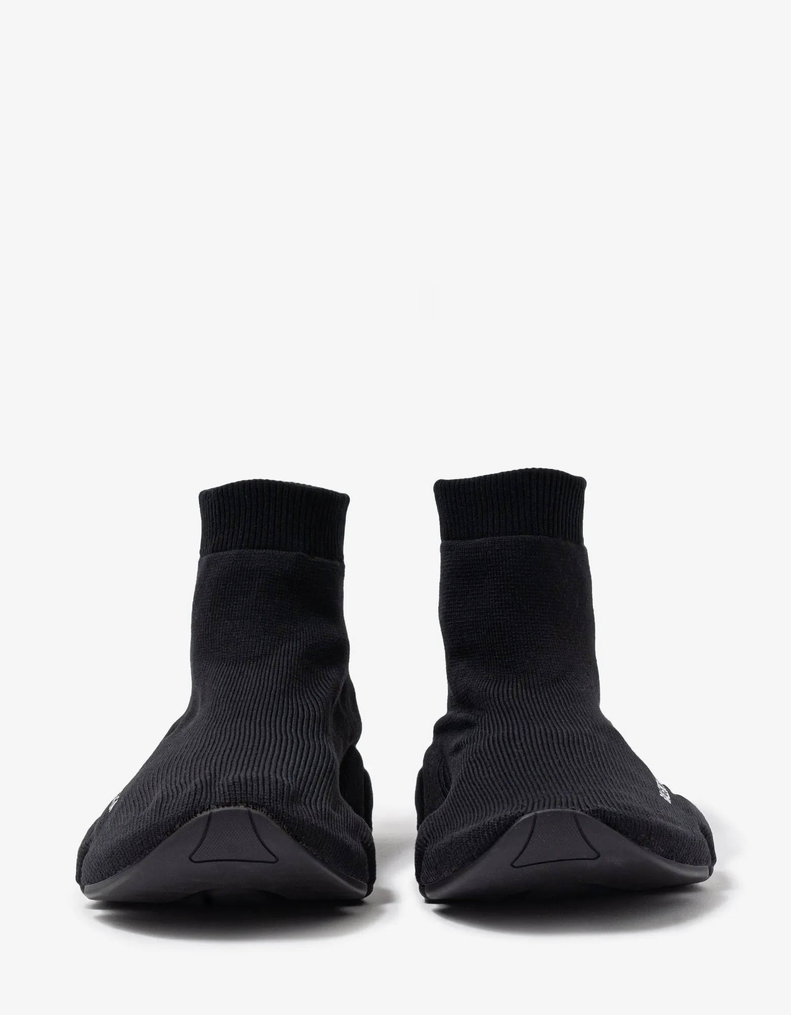 Balenciaga Black Full Knit Speed Trainers