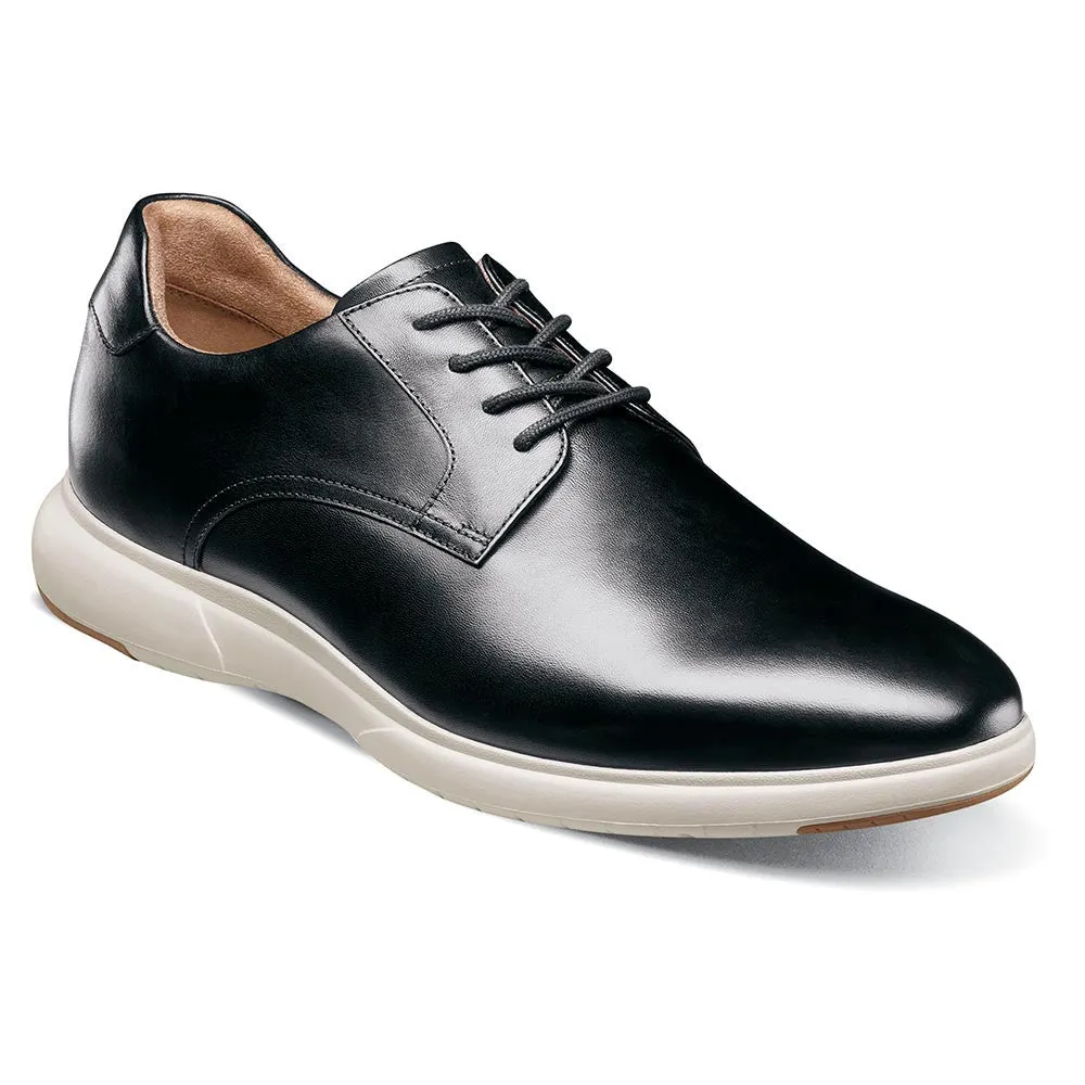 Florsheim Dash Plain Toe Oxford Black and Wight Comfortech Footbed