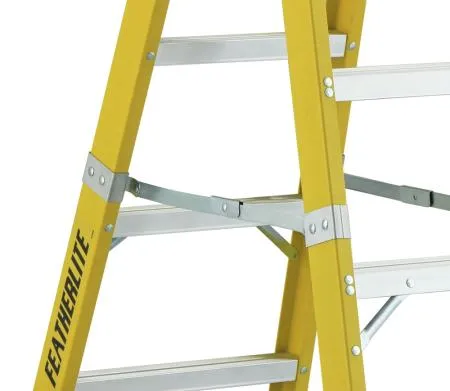 Ladder - Featherlite Series 6600 8′ Extra Heavy Duty Fiberglass Step Ladder, 6608