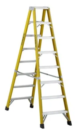 Ladder - Featherlite Series 6600 8′ Extra Heavy Duty Fiberglass Step Ladder, 6608