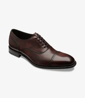 Loake Hughes Design Shoe Cap Burgundy