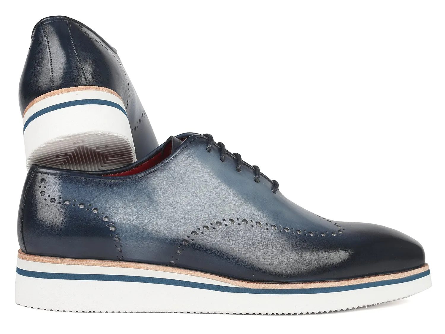 Paul Parkman Navy Wingtip Oxfords