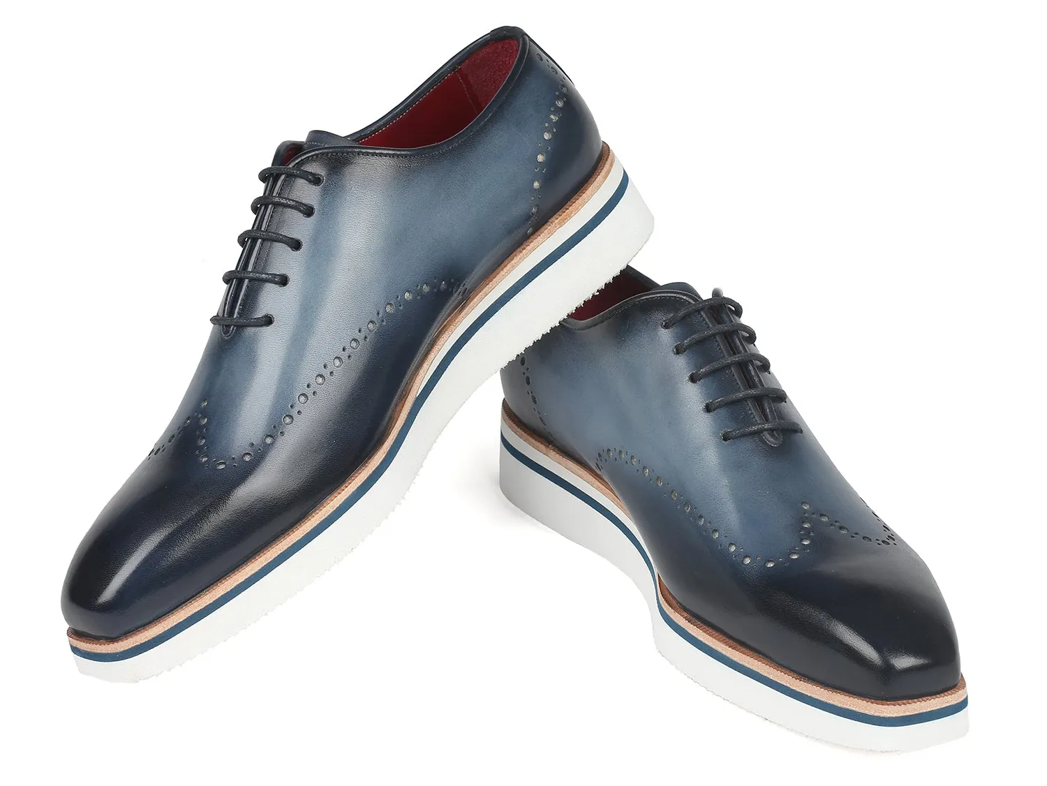 Paul Parkman Navy Wingtip Oxfords