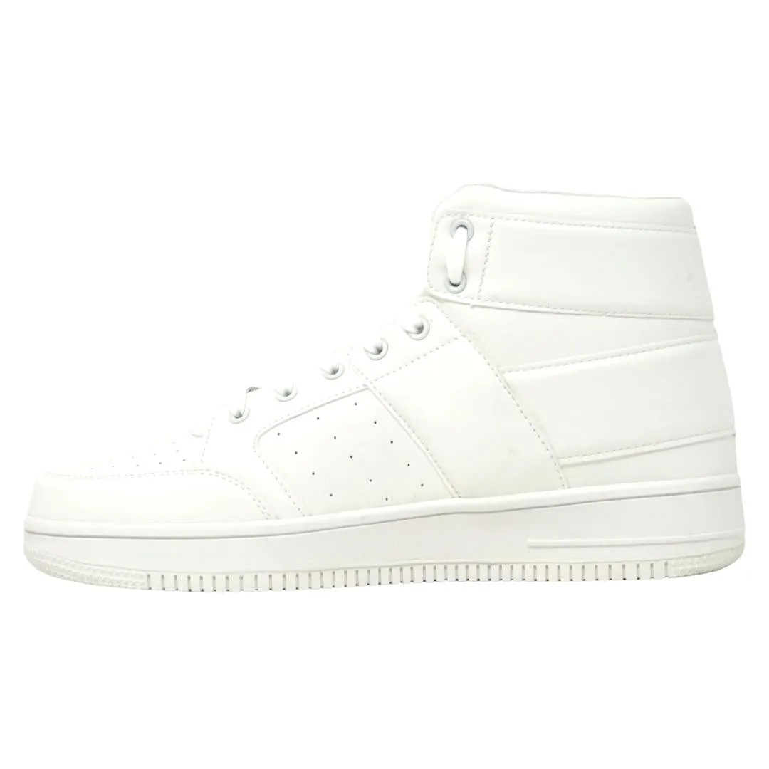 Plein Sport Hi-Top Bold Brand White Sneakers