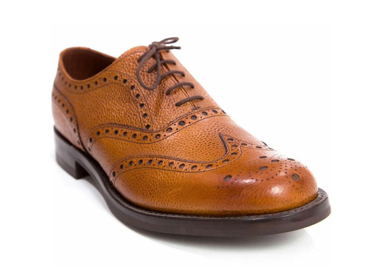 Regent - 'Denman II' Oxford Brogue - Almond Grain Leather