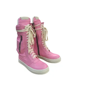 Rick Owens High-Top Sneakers - Pink and Cream