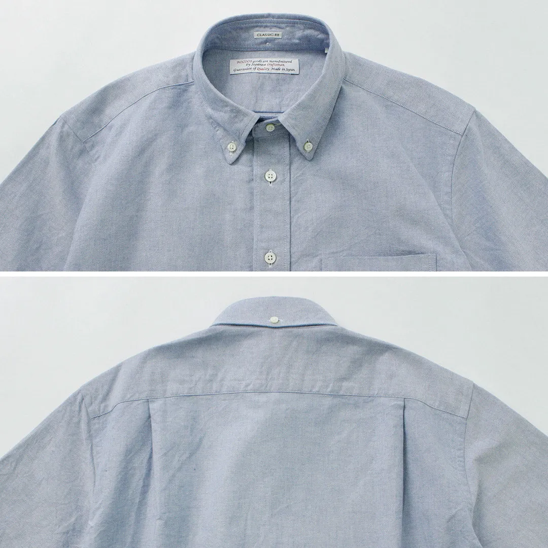 ROCOCO / American Oxford S/S Classic Button Down Shirt