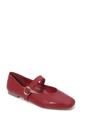 The My Pretty Square Toe Wine Ballet Flats