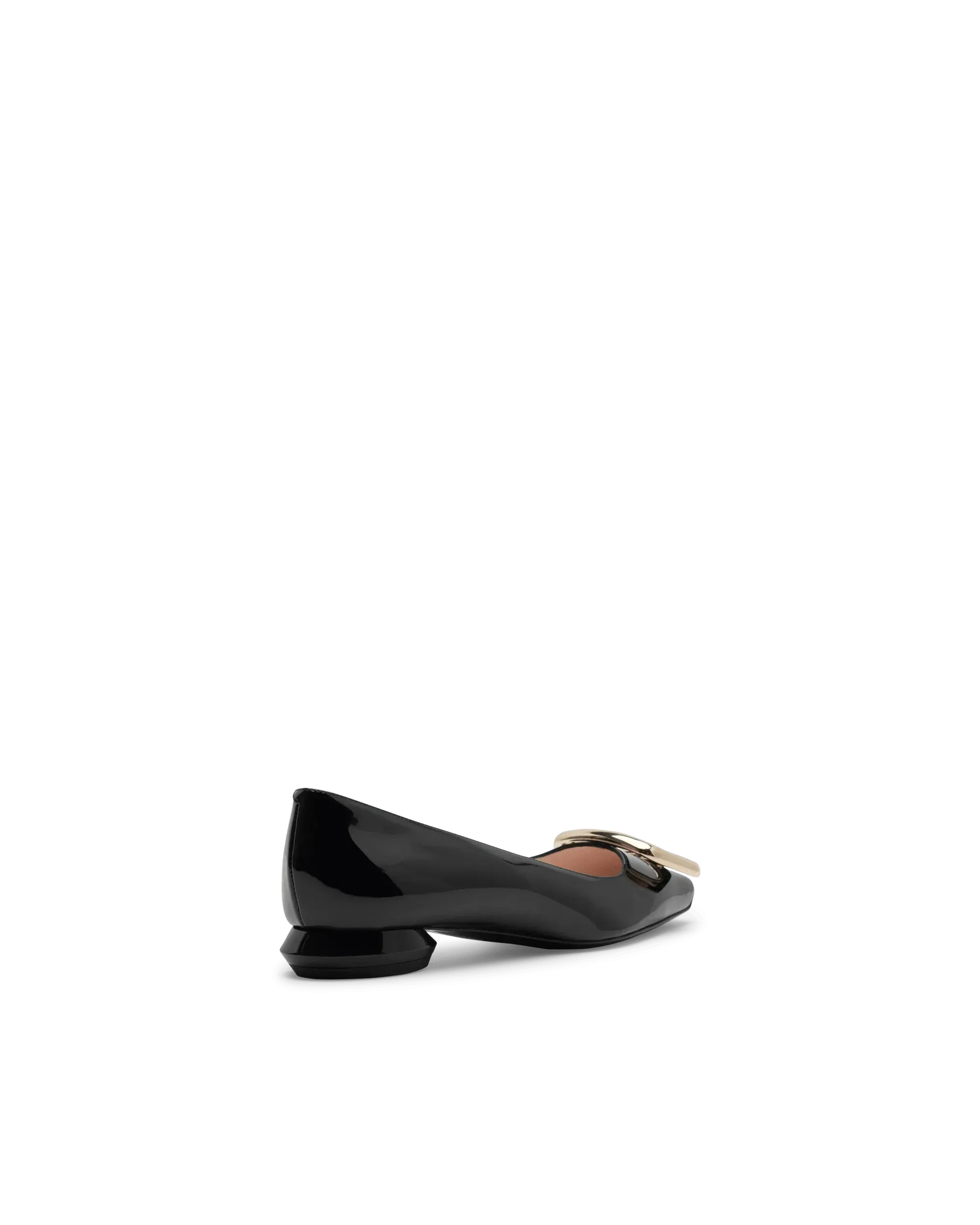 Trompette Metal Buckle Ballerinas