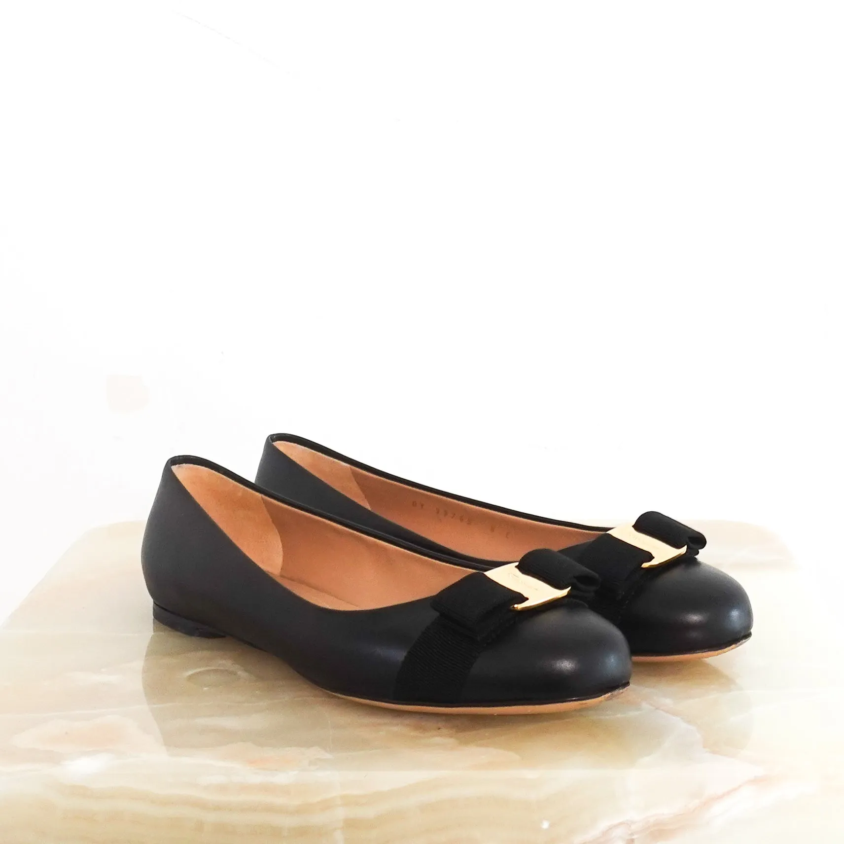 Varina black flats RRP £550