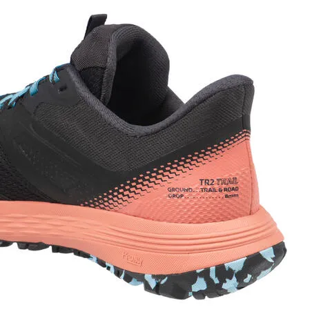 Women's trail running shoe tr2 - black pink blue